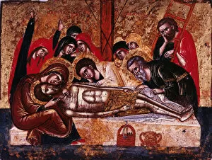 The Descent from the Cross. Artist: Greek icon