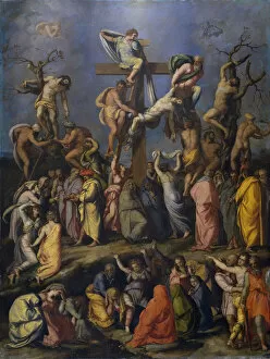 Deposition Of The Cross Gallery: The Descent from the Cross, c. 1560. Artist: Allori, Alessandro (1535-1607)