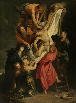 Ladder Prints: Descent from the Cross, c1612-1614. Creator: Peter Paul Rubens