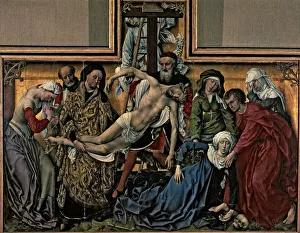 Weyden Prints: The Descent from the Cross, considered the masterpiece of Flemish painter Rogier