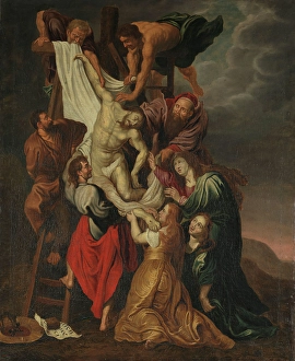 Lifting Prints: The Descent from the Cross. Copy after Rubens, probably 18th century. Creator: Unknown