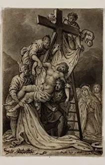 Pen And Brush Prints: Descent from the Cross, early 19th century