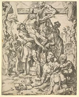 Van Heemskerck Gallery: The Descent from the Cross, from The Fall and Salvation of Mankind through the Life