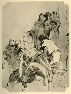 Descent Prints: Descent from the Cross, mid 18th century, (1928). Artist: Giovanni Battista Tiepolo