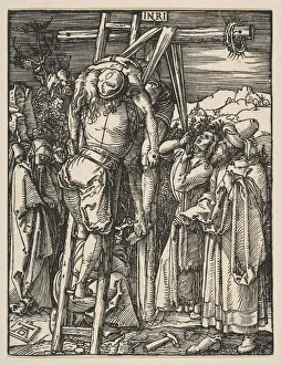 Lowering Prints: The Descent from the Cross, from The Small Passion, ca. 1509. Creator: Albrecht Durer