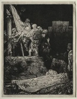 The Descent from the Cross by Torchlight, 1654. Creator: Rembrandt van Rijn (Dutch, 1606-1669)