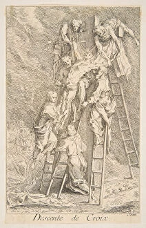 Claude Gillot Gallery: Descent from the Cross.n.d. Creators: Claude Gillot, Jacques Gabriel Huquier