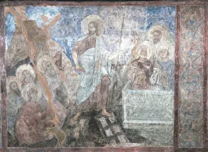 Ancient Russian Frescos Gallery: The Descent into Hell. Artist: Ancient Russian frescos