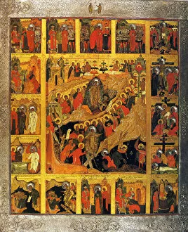 Images Dated 22nd February 2011: The Descent into Hell with the Scenes of the Passion of the Christ, 16th century
