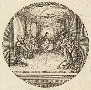 Disciple Gallery: The Descent of the Holy Dove, c. 1631. Creator: Jacques Callot