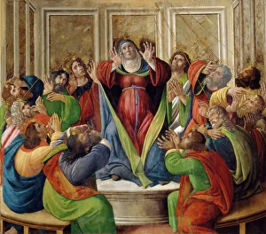 Amazement Prints: The Descent of the Holy Ghost, 1495-1505. Creators: Sandro Botticelli