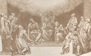 Amazement Prints: Descent of the Holy Ghost, 1760-90. Creator: Stefano Mulinari