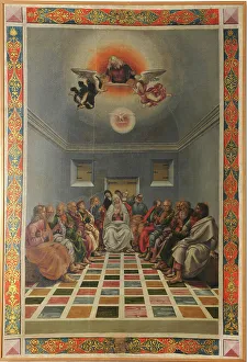 Whitsun Prints: The Descent of the Holy Spirit, 1494. Creator: Signorelli, Luca (ca 1441-1523)