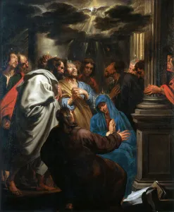 The Descent of the Holy Spirit, 1618-1620. Creator: Dyck; Sir Anthony van (1599-1641)