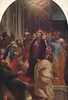 Pieter Pauwel Gallery: The Descent of the Holy Spirit, 1619, (1914). Creator: Peter Paul Rubens