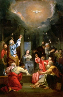 The descent of the Holy Spirit (Pentecost)
