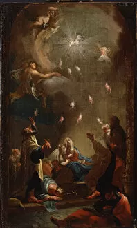 Apostles Collection: The descent of the Holy Spirit (Pentecost), c. 1750. Artist: Mildorfer, Joseph Ignaz (1719-1775)