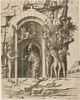Portal Prints: Descent into Limbo, 1475/80. Creator: School of Andrea Mantegna