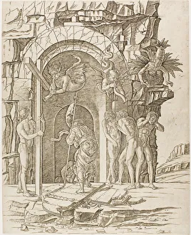 Descent into Limbo, c.1465. Creator: School of Andrea Mantegna