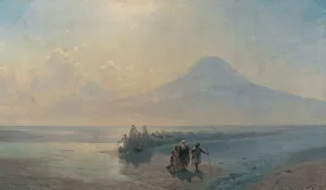 The Deluge Gallery: The Descent of Noah from Mount Ararat. Artist: Aivazovsky, Ivan Konstantinovich (1817-1900)