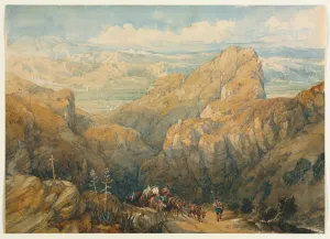 Descent into the Plain of Granada, 1834. Creator: David Roberts (British, 1796-1864)