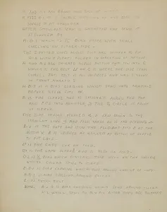 Childs Prints: Description of a Girl's Dress, c. 1937. Creator: Nancy Crimi