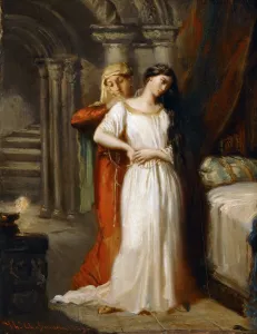 Desdemona Retiring to her Bed, 1849. Creator: Chasseriau, Theodore (1819-1856)