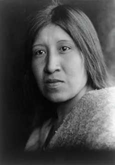 Cahuilla Prints: A desert Cahuilla woman, c1924. Creator: Edward Sheriff Curtis