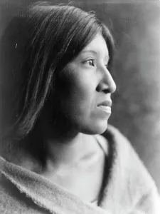 Cahuilla Prints: A Desert Cahuilla woman, head-and-shoulders portrait