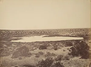 Nevada United States Of America Prints: Desert Lake, near Ragtown, Nevada, 1867. Creator: Tim O Sullivan