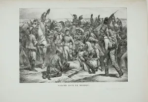 Raffet Denis Auguste Marie Prints: Desert March, 1826. Creator: Auguste Raffet