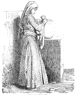 Lebanese Prints: The Desert Route - Girl of Beyrout, 1857. Creator: Unknown