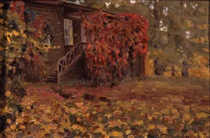 A deserted country house, 1909. Artist: Bakhtin, Konstantin Nikolayevich (1873-after 1928) A deserted country house, 1909. Artist: Bakhtin, Konstantin Nikolayevich (1873-after 1928)