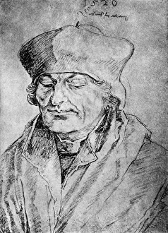 Images Dated 10th October 2007: Desiderius Erasmus, 1520, (1936). Artist: Albrecht Durer