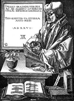 Images Dated 25th June 2007: Desiderius Erasmus, Dutch author, scholar and humanist, (1893)