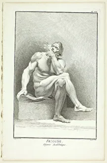 Encyclopedia Prints: Design: Academic Figure, from Encyclopédie, 1762/77. Creator: A. J. Defehrt