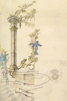 Design for an Altarpiece with a Figure of St. Sebastian, 1741 Design for an Altarpiece with a Figure of St. Sebastian, 1741