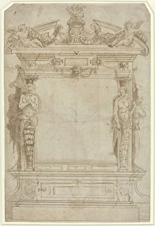 Design for an Architectural Framework, 16th century. Creator: Unknown
