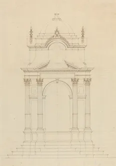 Baldachin Gallery: Design for a Baldaquin. Creator: Unknown