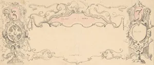Banknote Prints: Design for Banknote or Certificate, 1830-1900. Creator: Robert William Hume