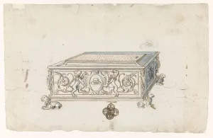 Lions Prints: Design for a box, c.1550-c.1600. Creator: Anon