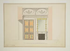 Charles Ca 1730 40 1812 Gallery: Design of the Cabinet Library, Early 1780s. Artist: Cameron, Charles (ca. 1730 / 40-1812)
