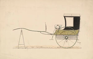 Brewster Gallery: Design for 'Car aDeux Roues'(Vehicle with two wheels), ca. 1870