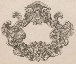 Arabesque Prints: Design for a Cartouche, Plate 2 from Neüinventierte sehr dienstiche Schil