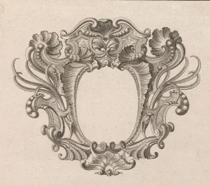 Arabesque Prints: Design for a Cartouche, Plate 5 from Neüinventierte sehr dienstiche Schil