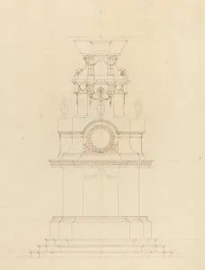 Catafalque Prints: Design for a Catafalque. Creator: Unknown
