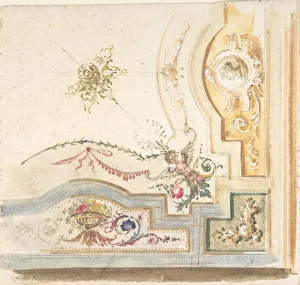 Design for a Ceiling Decoration, 1800-1900. Creator: Anon