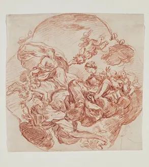 Designs Prints: Design for Ceiling Decoration, 18th century