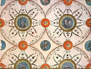 Encyclopaedia Of Colour Decoration Collection: Design for a ceiling-painting, Italy, (1928). Creator: Unknown