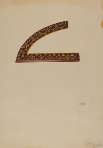 Semicircular Prints: Design from China Closet, 1935 / 1942. Creator: Ferdinand Cartier